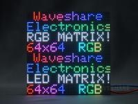 RGB全彩LED点阵3mm间距显示屏64×64亮度可调