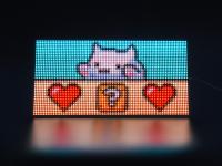 RGB全彩LED点阵显示屏 4mm间距 80×40分辨率 亮度可调