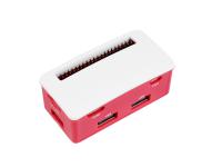树莓派Zero外壳套件4路USB2.0红白磨砂外壳 HUB集线器扩展器
