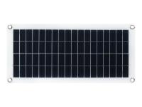 半柔性多晶硅太阳能板 18V 10W 光伏板发电板 支持5V稳压输出