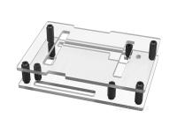 透明PC外壳，适用于Arduino UNO Q，支持搭配UNO Media Carrier组合安装，带开孔设计