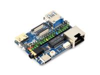 树莓派Compute Module 5超迷你扩展板B型 焊接排针版 仅CM5大小 4K HDMI USB3.2 千兆网口 双MIPI